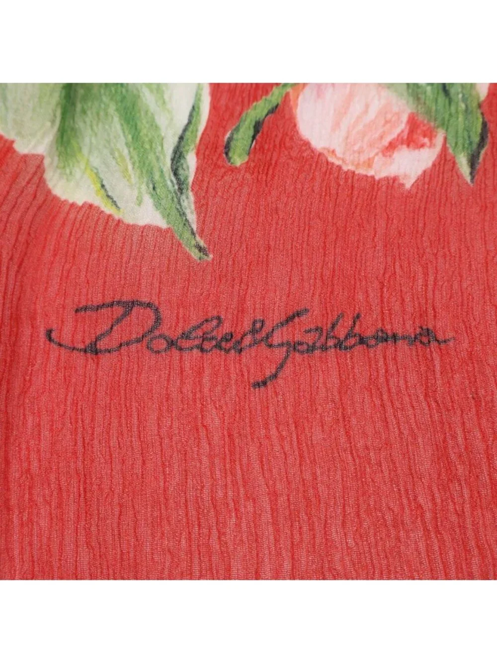 Dolce & Gabbana Flower Silk Large Format Scarf